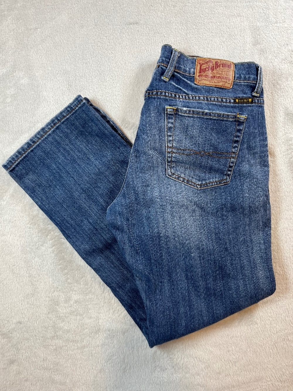 Lucky Brand Easy Rider Straight Leg Jeans sz 14/32 Med Wash 7WP1095